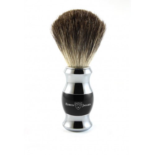 Edwin Jagger Imitation Light Horn & Chrome Shaving Brush Skutimosi šepetėlis 1 vnt.