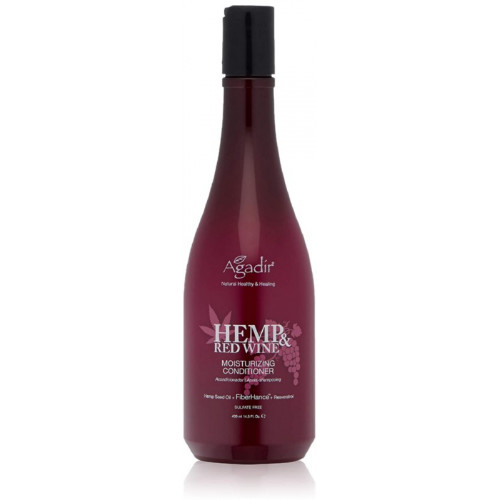 Agadir Hemp and Wine Moisturizing Conditioner Drėkinantis plaukų kondicionierius su kanapėmis 430ml