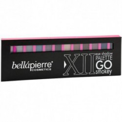 BellaPierre 12 Eyeshadow Palette-Go Akių šešėlių rinkinys Natural