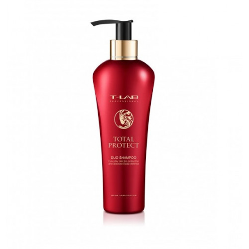 T-LAB Professional TOTAL PROTECT DUO SHAMPOO Dažytų ar chemiškai apdorotų plaukų šampūnas 300ml