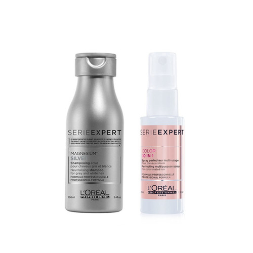 L'Oréal Professionnel Serie Expert Silver Mini Set Rinkinys šviesiaplaukėms