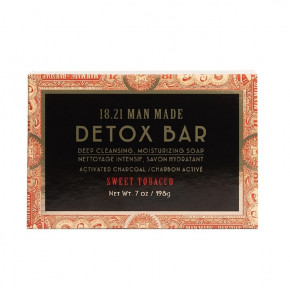 18.21 Man Made Detox Bar Deep Cleansing Soap Sweet Tobacco 198g