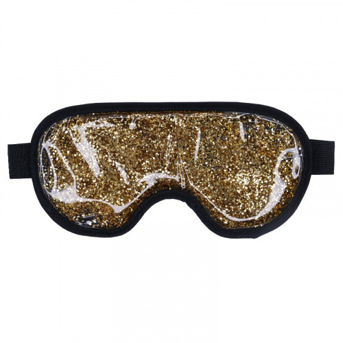 Be OSOM Hot & Cold Glitter Eye Mask Šildanti/šaldanti akių kaukė - miego akiniai Gold