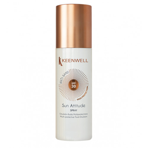 Keenwell Sun Attitude Multi-Protective Fluid Emulsion Spray SPF30 Apsauginė, įdegį skatinanti emulsija kūnui 150ml