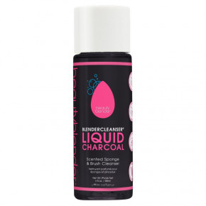 BeautyBlender Liquid Charcoal Cleanser Makiažo kempinėlių ir kosmetinių šepetėlių valiklis 88ml