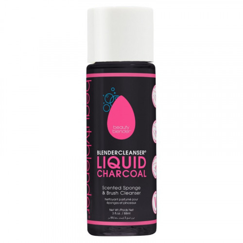 BeautyBlender Liquid Charcoal Cleanser Makiažo kempinėlių ir kosmetinių šepetėlių valiklis 88ml