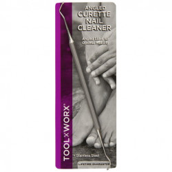 Spilo Tool Worx Angled Curette Nail Cleaner Kiuretė nagams 1vnt