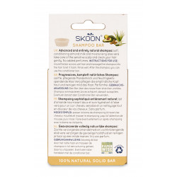 Skoon Solid Shampoo Sensitive Moisture & Care Kietasis šampūnas jautrių ir pažeistų plaukų priežiūrai 90g
