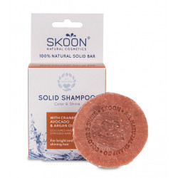 Skoon Solid Shampoo Color & Shine Kietasis šampūnas dažytiems plaukams 90g