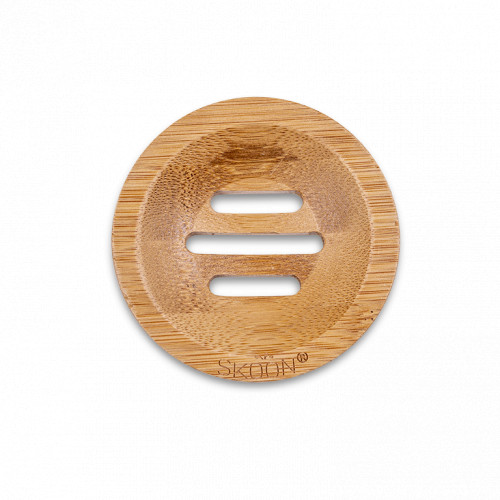 Skoon Solid Bar Dish Apvalus bambukinis padėkliukas 1vnt