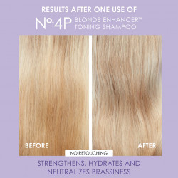 Olaplex No. 4P Blonde Enhancer Toning Shampoo Tonuojantis ir plaukus stiprinantis šampūnas 250ml