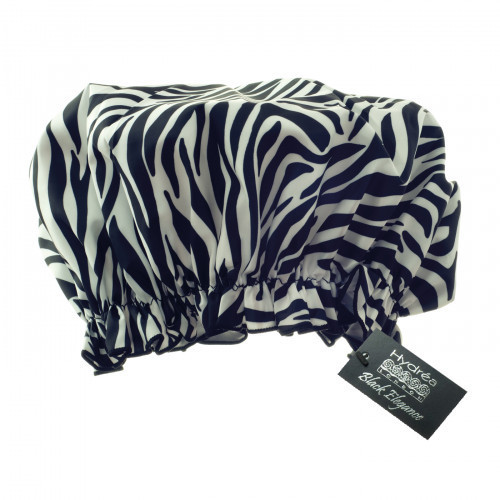 Hydrea London Eco-friendly Shower Cap Dušo kepurėlė Zebra