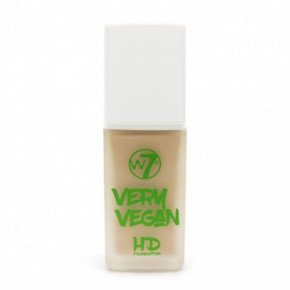 W7 Cosmetics W7 Very Vegan HD Foundation makiažo pagrindas (Spalva - Fresh Beige) 30ml