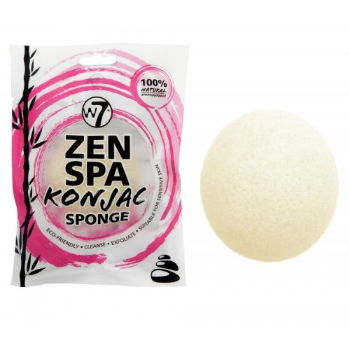 W7 Cosmetics W7 Zen Spa Konjac Valomoji kempinėlė Black