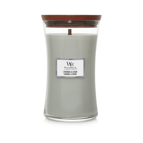 WoodWick Lavender & Cedar Candle Žvakė Heartwick