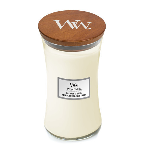 WoodWick Coconut & Tonka Žvakė Medium