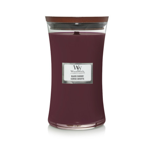 WoodWick Black Cherry Candle Žvakė Heartwick