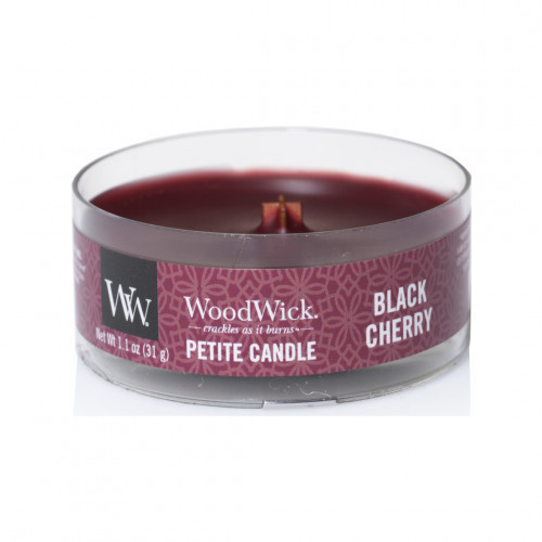 WoodWick Black Cherry Candle Žvakė Heartwick