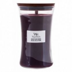 WoodWick Black Plum Cognac Žvakė Large Hourglass