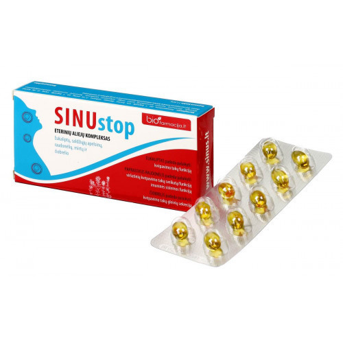 Biofarmacija SinuStop Maisto papildas 20 kapsulių
