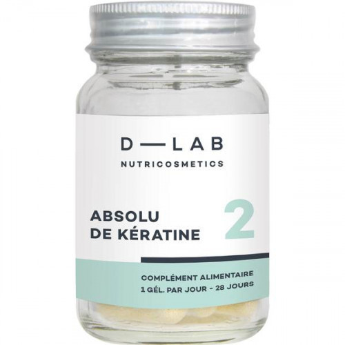 D-LAB Nutricosmetics Absolu De Keratine Grynas keratinas nagams ir plaukams 1 Mėnesiui