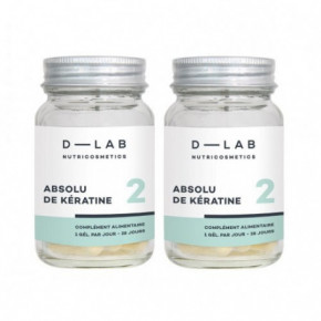 D-LAB Nutricosmetics Absolu De Keratine Pure Keratin Food Supplement Toidulisand 2 kuud