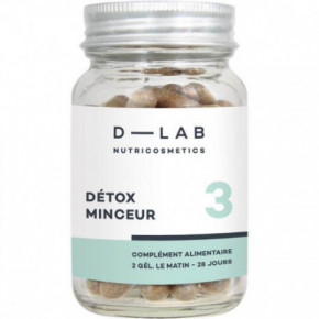D-LAB Nutricosmetics Détox Minceur Toidulisand kehakaalu alandamiseks ja organismi puhastamiseks 1 Kuu