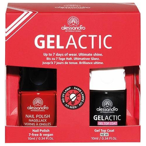 Alessandro Gelactic Nail Set Spalva + Topas 2x10ml