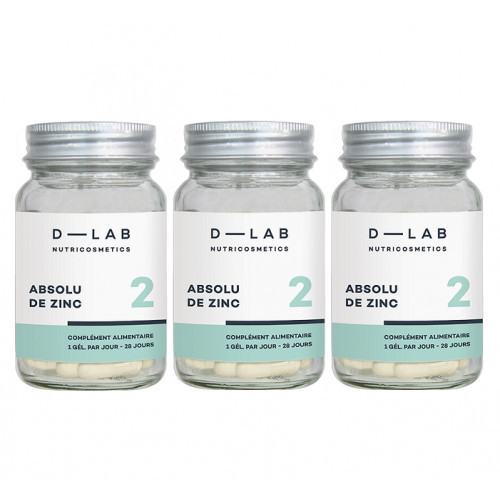 D-LAB Nutricosmetics Absolu de Zinc Maisto papildas cinkas 1 Mėnesiui