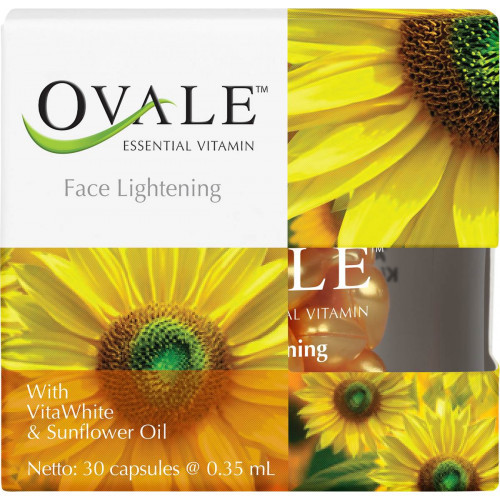 Ovale Face Lightening Tepamieji vitaminai veidui 30 kapsulių