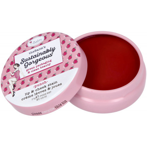 theBalm Sustainably Gorgeous Lip & Cheek Stain Balzamas lūpoms ir skruostams Punch