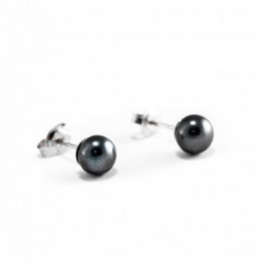 Nilly Silver Earrings With Pearls (Ag925) KS141605 5mm