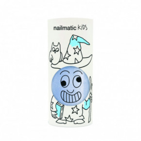 Nailmatic Kids Merlin Shimmer Pearly Blue Water-Based Nail Polish For Kids Nagu laka 8ml