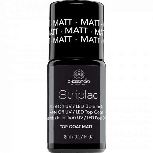 Top Coat Matinis 8ml Striplac viršutinis Matt Alessandro sluoksnis