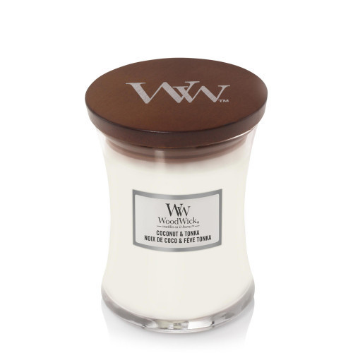 WoodWick Coconut & Tonka Žvakė Medium