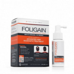 Foligain Advanced Hair Regrowth For Men Minoxidil % + Trioxidil 5% Plaukų augimą skatinanti priemonė vyrams 1 Mėnesiui