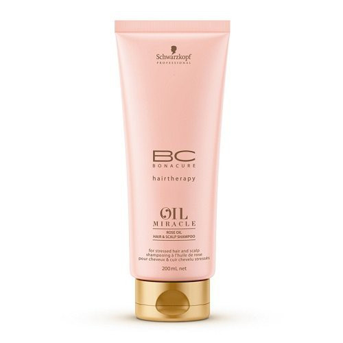 Schwarzkopf Professional BC Oil Miracle Rose Oil Shampoo Raminantis plaukų šampūnas su rožių aliejumi 200ml