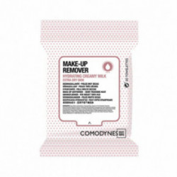 Comodynes Make-Up Remover With Creamy Milk Extra Dry Skin Makiažo valymo servetėlės su drėkinamuoju pieneliu itin sausai odai 20vnt