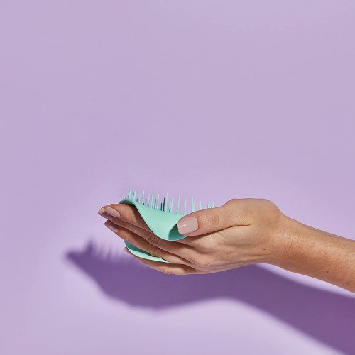 Tangle Teezer The Scalp Exfoliator & Massager Plaukų šepetys masažuojantis galvos odą Mint green