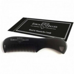 Edwin Jagger Beard & Moustache Comb Barzdos ir ūsų šukos Black