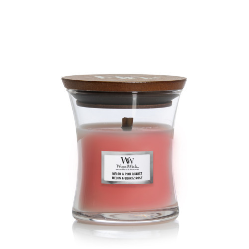 WoodWick Melon & Pink Quartz Candle Žvakė Large Hourglass