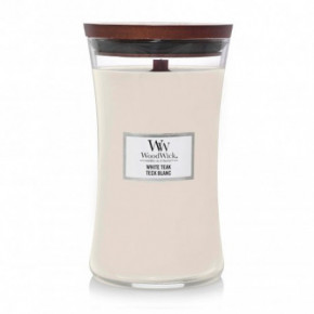 WoodWick White Teak Lõhnaküünal Large Hourglass