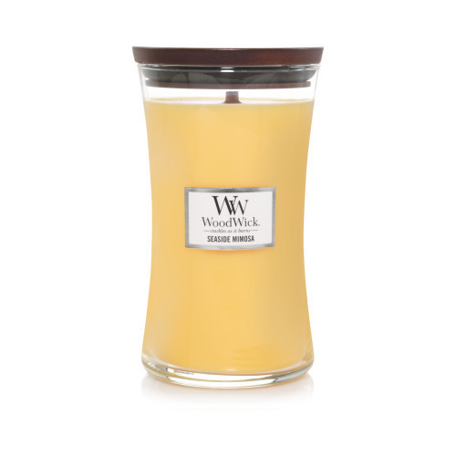 WoodWick Seaside Mimosa Candle Žvakė Heartwick