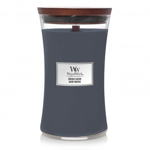 WoodWick Indigo Suede Žvakė Heartwick