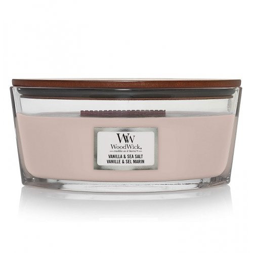 WoodWick Vanilla & Sea Salt Candle Žvakė Large Hourglass