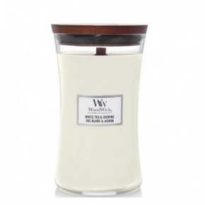WoodWick White Tea & Jasmine Lõhnaküünal Large Hourglass
