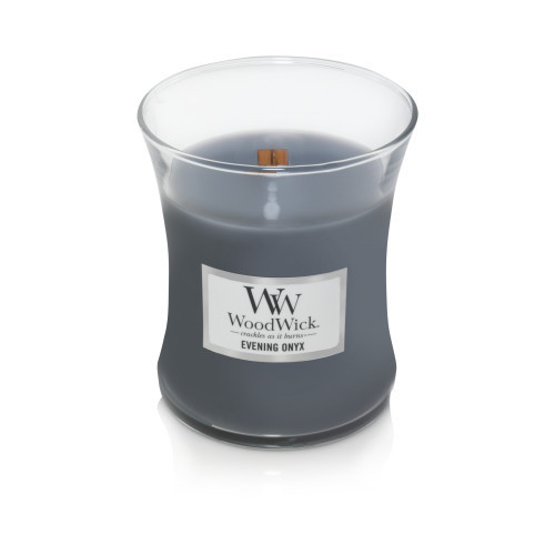 WoodWick Evening Onyx Candle Žvakė Heartwick