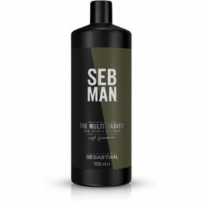 Sebastian Professional SEB MAN The Multitasker Šampoon juustele, habeleme ja kehale 1000ml