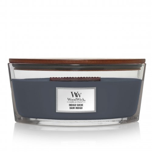 WoodWick Indigo Suede Candle Žvakė Heartwick