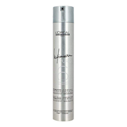 L'Oréal Professionnel Infinium Pure Strong Hair Spray Neįtikėtinai veiksmingas profesionalus plaukų lakas, stiprios fiksacijos 500ml